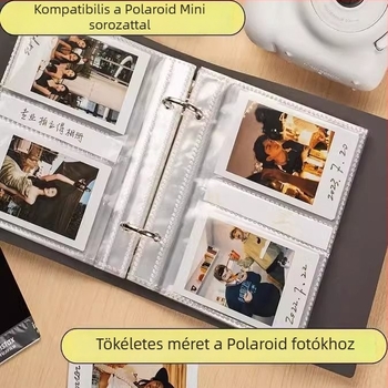 DIY 4 hüvelykes Polaroid fotóalbum nagy kapacitású tárolóval pároknak, családnak és utazásokhoz