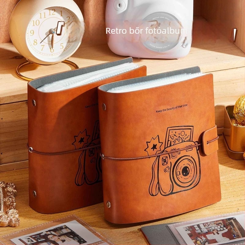 DIY 4 hüvelykes Polaroid fotóalbum nagy kapacitású tárolóval pároknak, családnak és utazásokhoz