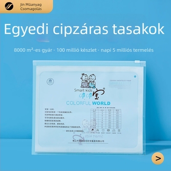 Átlátszó PE önzáró csomagoló tasak ékszerek és ruházat számára, porálló
