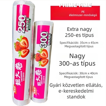 PE vastagított élelmiszer-vákuum zacskók, könnyen téphető kivitel, élelmiszer-minőség, mikrohullámú sütőben használható