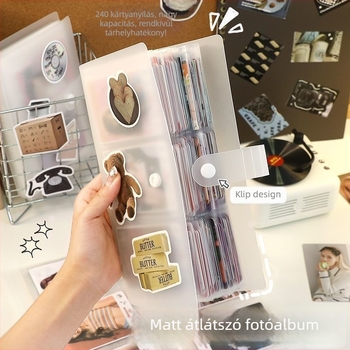 3 hüvelykes instant fotóalbum mini kártyákhoz, mozijegyekhez és rajongói relikviák gyűjteményéhez