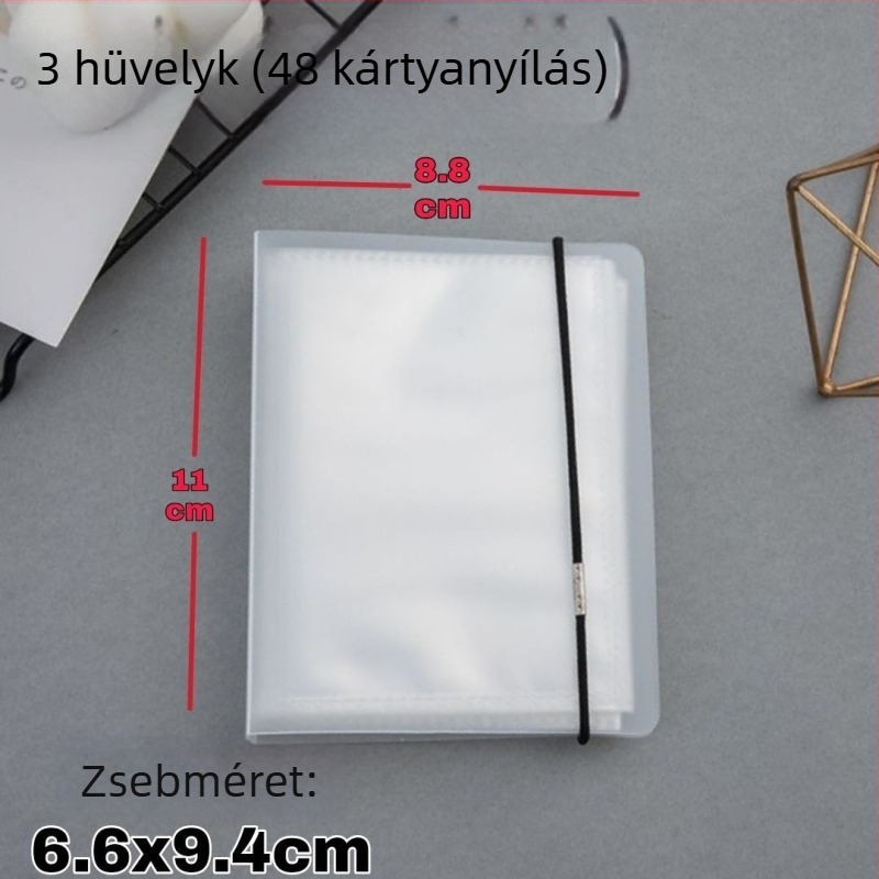 Polaroid kártyaalbum egy rácsos beillesztő oldalakkal, 3 hüvelykes átlátszó fotóalbum csillag alakú képeslapokhoz