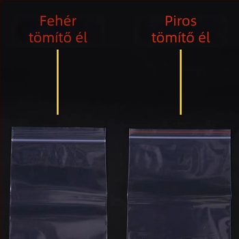 Ziplock zacskó 35x50 cm, átlátszó PE élelmiszer-tároló tasak, önzáró