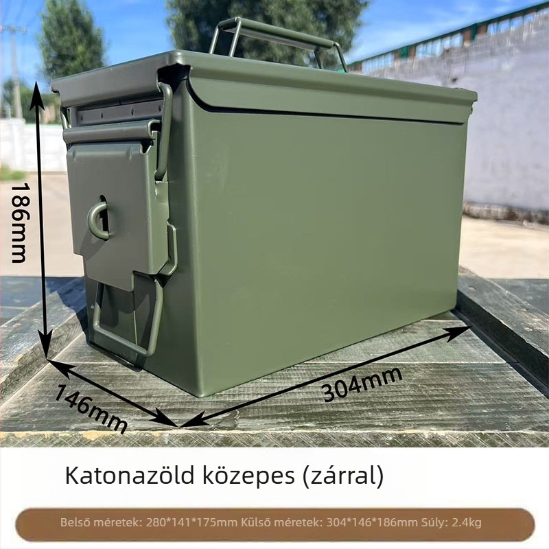 Szállítható háromvédelmes tárolóedény járművekhez, robusztus szerszámtartó doboz, motorkerékpár oldalsó doboz