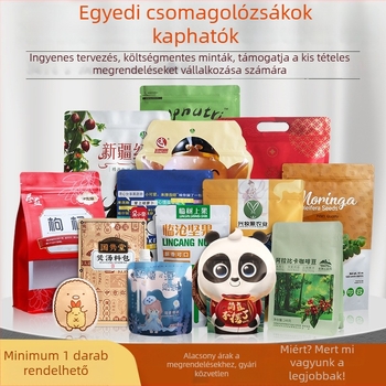 Élelmiszer csomagoló tasak személyre szabott digitális színes nyomtatással és logóval, többrétegű vákuumzáró tasak, gyors nyomtatás