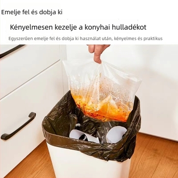 Perforált leeresztő zacskók konyhai hulladékhoz és maradék ételek szűrésére (rizs, tea) – egyszer használatos műanyag zacskók
