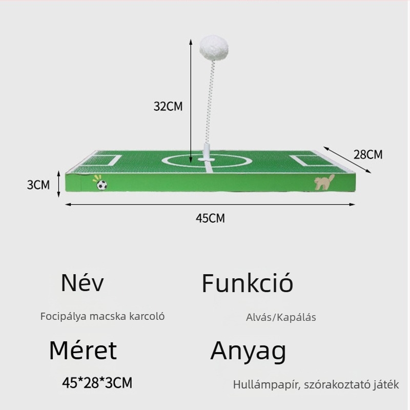 Dobus hullámkartonból készült macska kaparódeszka – tartós, minimalist dizájn