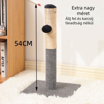 Verticalis sisal macska karmoló tábla, kopásálló és levehető, egyszerű karmoló oszlop
