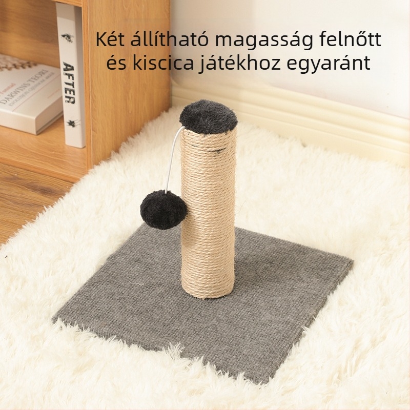 Verticalis sisal macska karmoló tábla, kopásálló és levehető, egyszerű karmoló oszlop