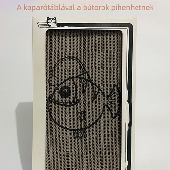 Falihoz szerelhető macska karmázó tábla hullámoskartonból