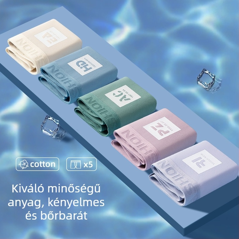 Férfi középmagasságú, lélegző, nedvszívó boxeralsó mintás dizájnnal, plusz méretben