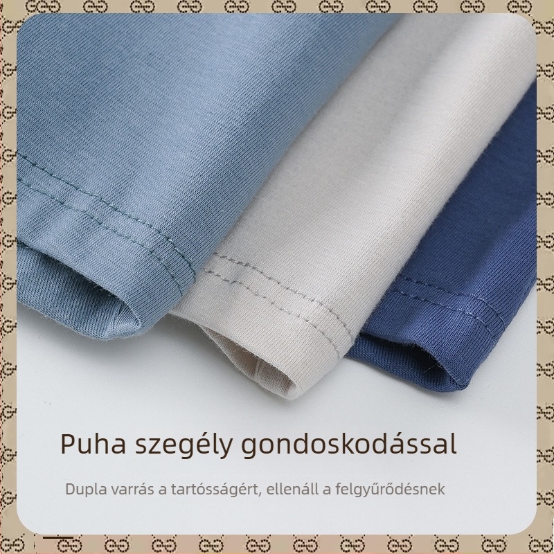 Légáteresztő pamut férfi alsónemű antibakteriális védelemmel, 5A, klasszikus boxer-stílus, plusz méret