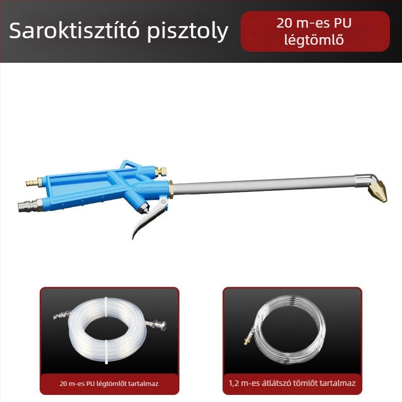 Pneumatikus tisztítópisztoly, állítható levegőnyomással, nagynyomású permetező autómosáshoz