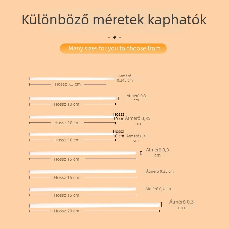 Meirui Fehér Szilárd Papírrudak Nyalókához