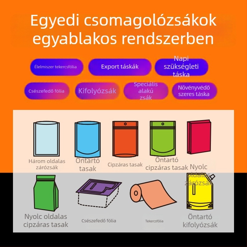 500 g-os álló tasak ablakos kivitelben, magok és diófélék számára