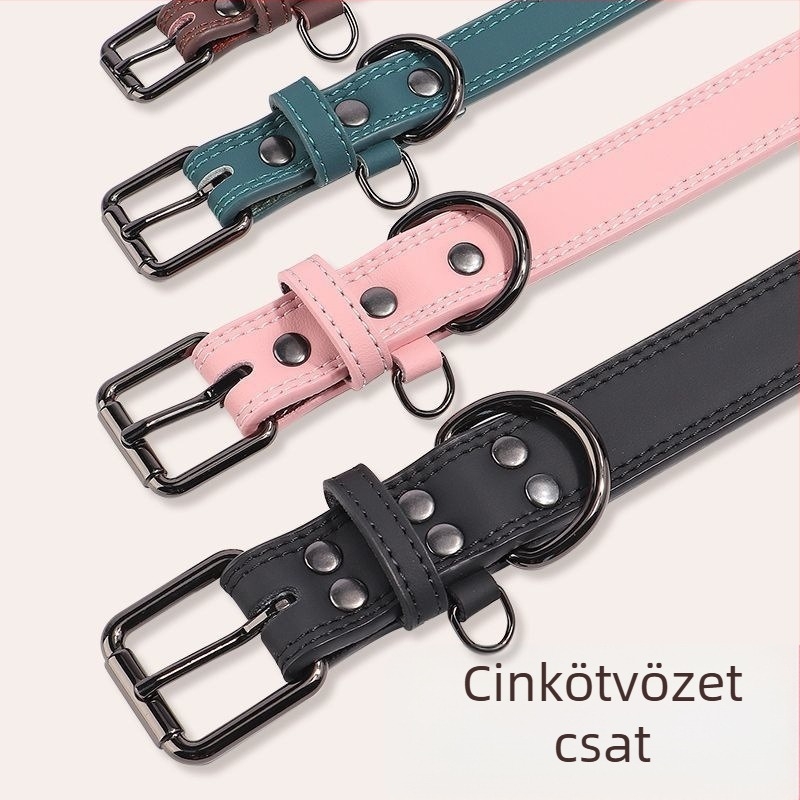 Gravírozott kutyanyakörv csengővel és névtáblával, veszteség elleni védelem, minden méretű kutyáknak