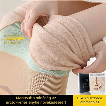 Téli béléses leggings, magas derekú, fenékformázó hatással, virágos angyali motívummal