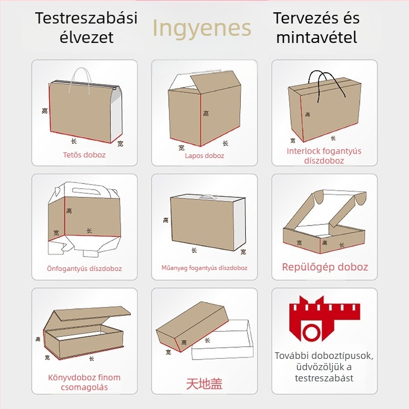 Személyre szabott teás ajándékdoboz, dupla nyitású flip-top fedéllel, zöld és fekete tealevelekhez