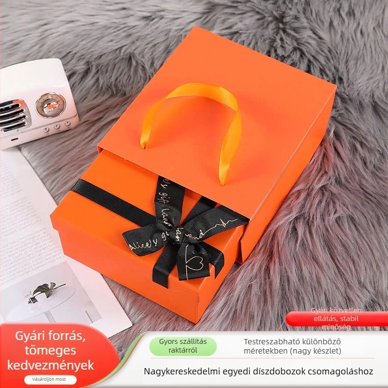 Testreszabható prémium ajándékdoboz fedéllel és alappal holdtorta és tea csomagolására, arany nyomás és UV bevonat, kemény kartonból