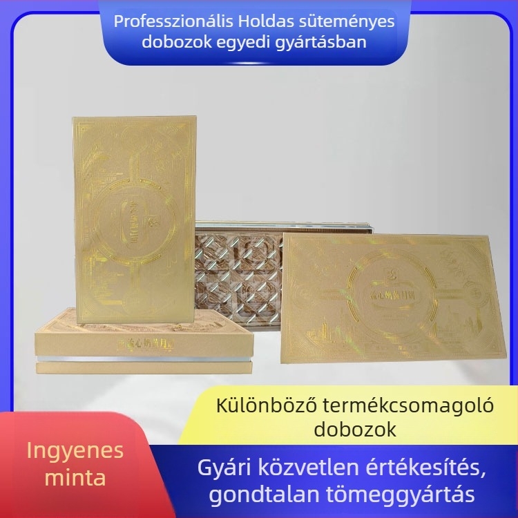 Egyedi Mooncake Mid-Autumn ajándékdoboz kettős tetővel, luxus csomagolás gyümölcstea és élelmiszerek számára