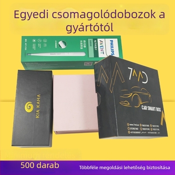 Egyedi vastagított ajándékcsomagoló doboz fehér kartonból kozmetikumok és teák számára
