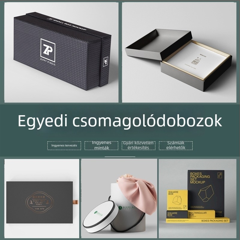 Személyre szabott csomagoló dobozok teához, borhoz, kozmetikumokhoz és ajándékokhoz