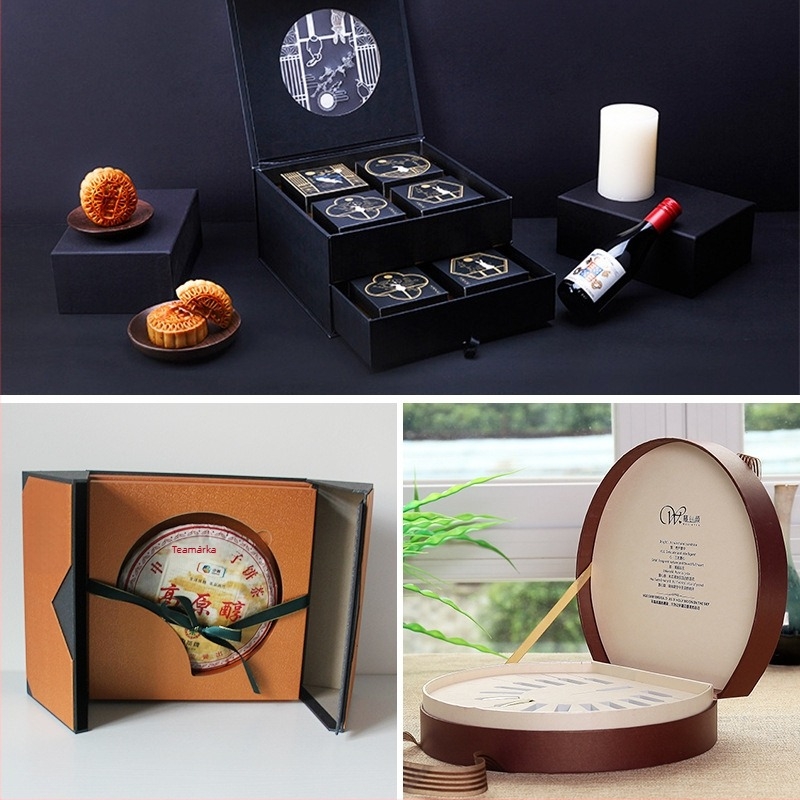 Mooncake ajándékdoboz – kiváló minőségű nyomtatás, teás csomagolás, tolófedél dizájn