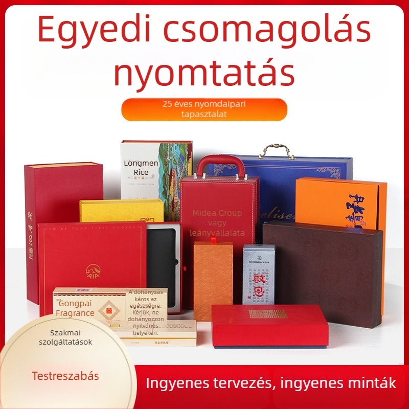 Mooncake ajándékdoboz – kiváló minőségű nyomtatás, teás csomagolás, tolófedél dizájn