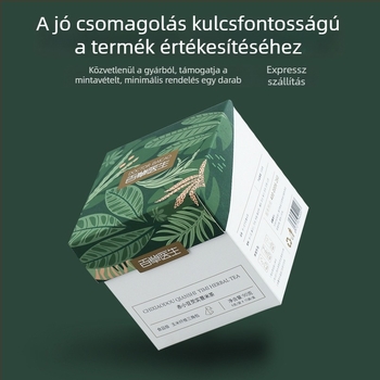Egyedi, kis tételes hullámkarton csomagoló doboz fehér kartonból kozmetikai maszkok és virágos tea ajándékdoboz számára.