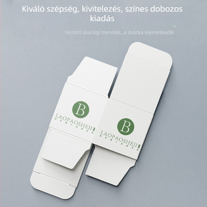 Egyedi, kis tételes hullámkarton csomagoló doboz fehér kartonból kozmetikai maszkok és virágos tea ajándékdoboz számára.