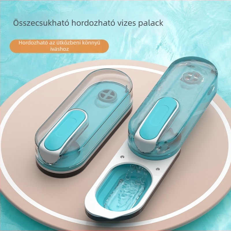 Összecsukható, hordozható vízadagoló kisállatoknak – kutyáknak és macskáknak
