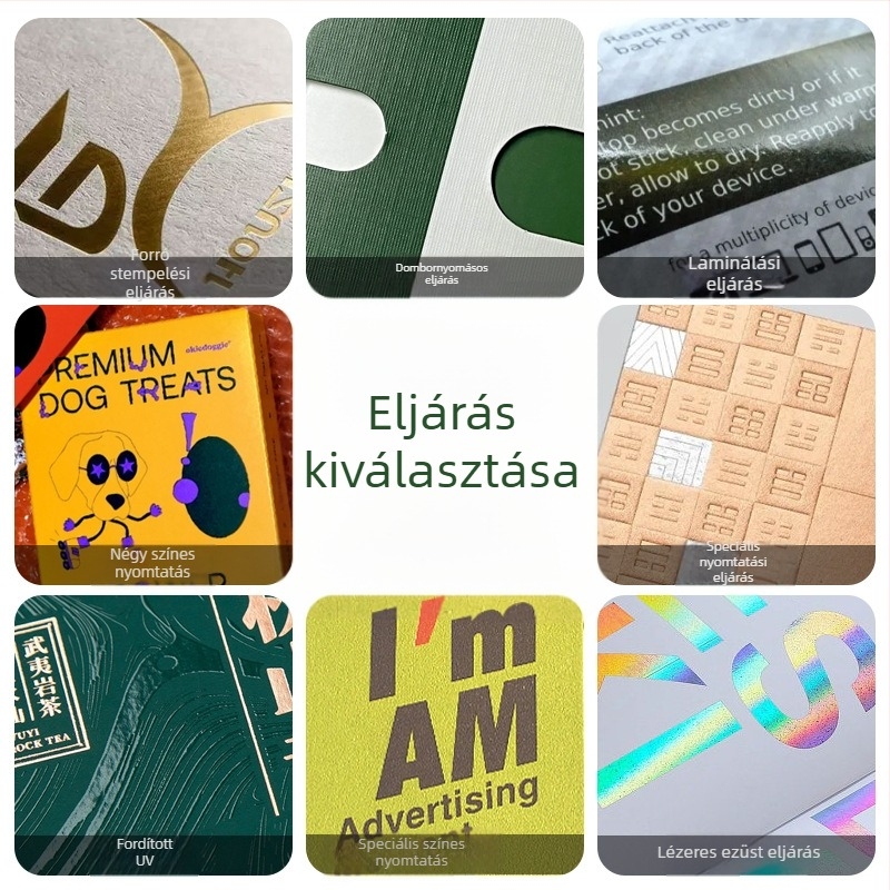 Egyedi teás doboz kraft papírból, ablakkal és dupla aljzattal