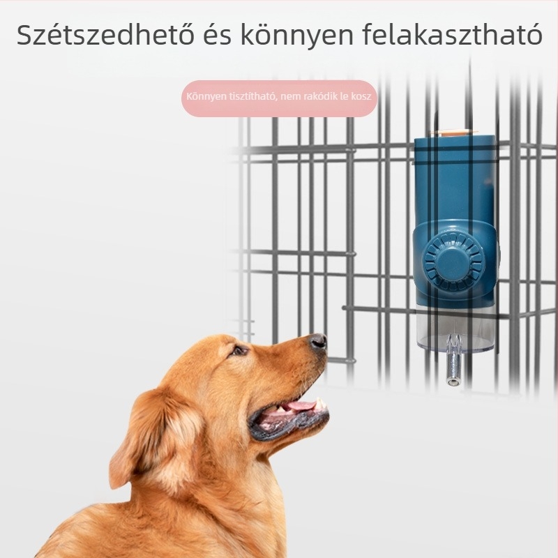 Akasztható víztartály macskák és kutyák számára, nagy kapacitású