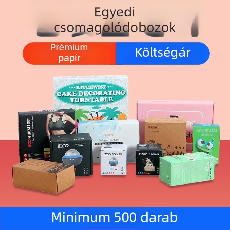 Személyre szabott papírdobozok kozmetikai termékekhez, hullámkarton dobozok, ajándék dobozok, fiókos stílusú dobozok Mooncakes és teához, kraftpapírból készült csomagolás, felső és alsó fedéllel