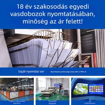 Személyre szabott teás fémdoboz, magas tömítéssel, nedvességálló
