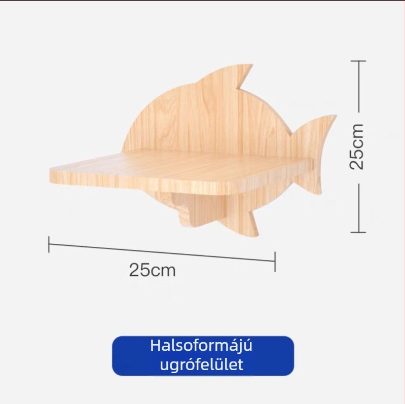Falihoz szerelhető macskafa sisál karmolóval és fészek-stílusú fekhellyel