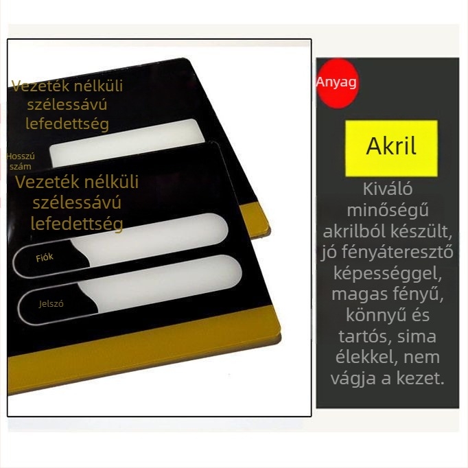 Akril WiFi jelszó felirat – Kreatív jel a vezeték nélküli hálózathoz (24×12 cm, 20×10 cm, 30×15 cm)
