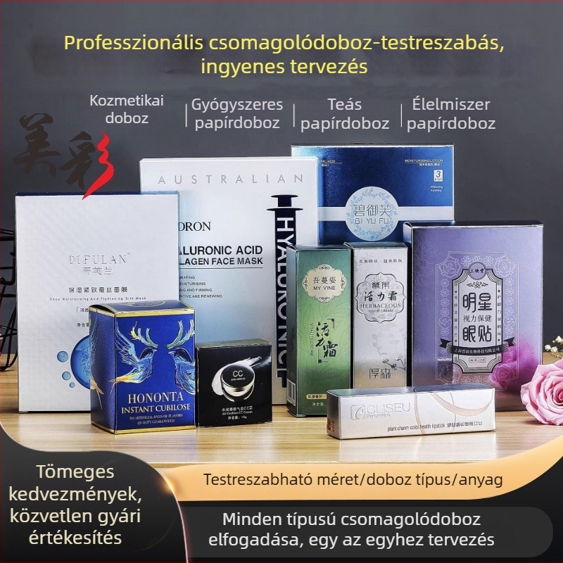 Fehér karton csomagoló doboz, személyre szabott kozmetikai színes doboz, fiókos doboz, nyomtatott színes doboz, hullámkarton doboz, repülő doboz, ékszerek csomagolása