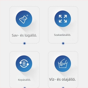 Ipari felhasználású, kémiailag ellenálló latex kesztyűk, sav- és lúgállóak, hosszabbított és megvastagodott kivitelben a tartósságért