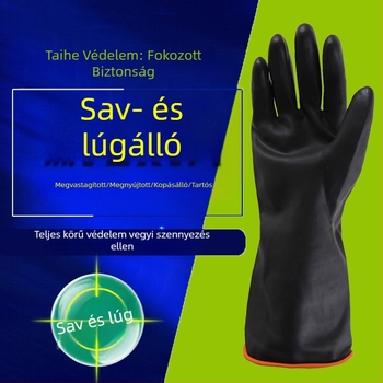 Beita Haita ipari vízálló kesztyűk, hosszított és megerősített latex bőrrel, sav- és lúgálló, vegyi védelem, csúszásmentes