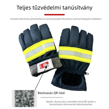 Tűzoltó kesztyűk tűzálló és hőszigetelt kivitelben