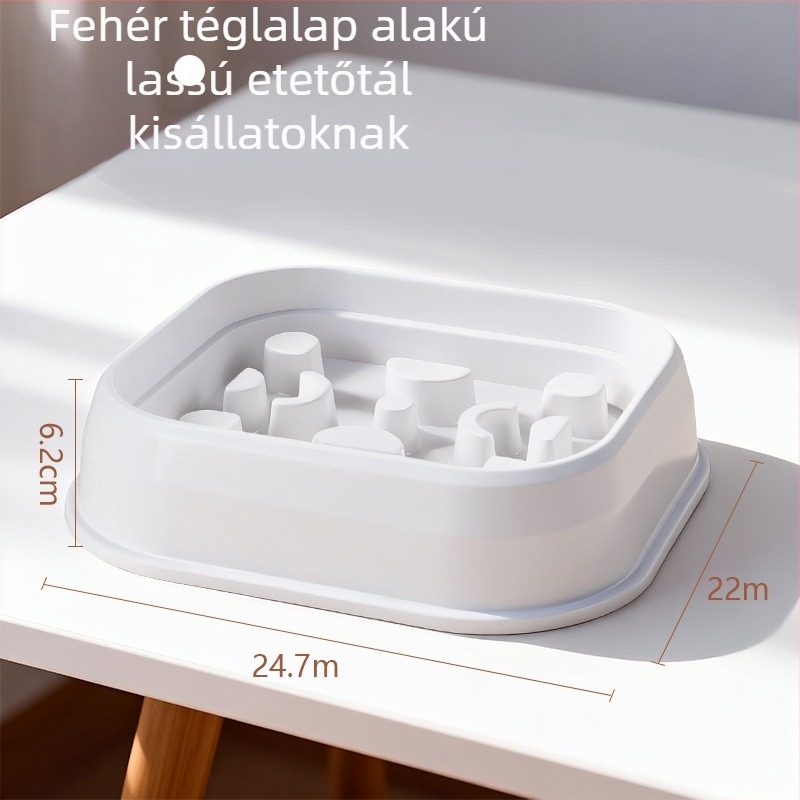 Kutyák számára lassú etető tál – anti-choke dizájn