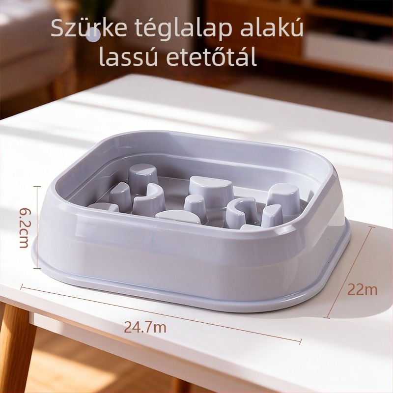 Kutyák számára lassú etető tál – anti-choke dizájn