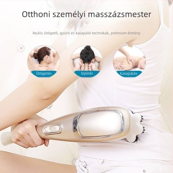 Delfin formájú kézi masszírozó – újratölthető, többfunkciós nyaki masszírozó