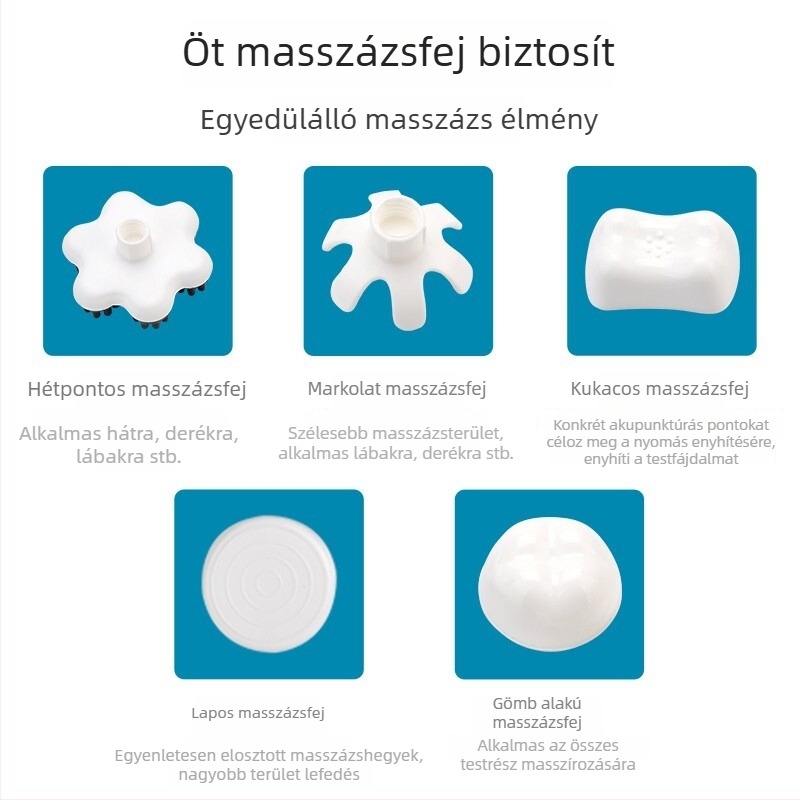 Delfin formájú kézi masszírozó – újratölthető, többfunkciós nyaki masszírozó