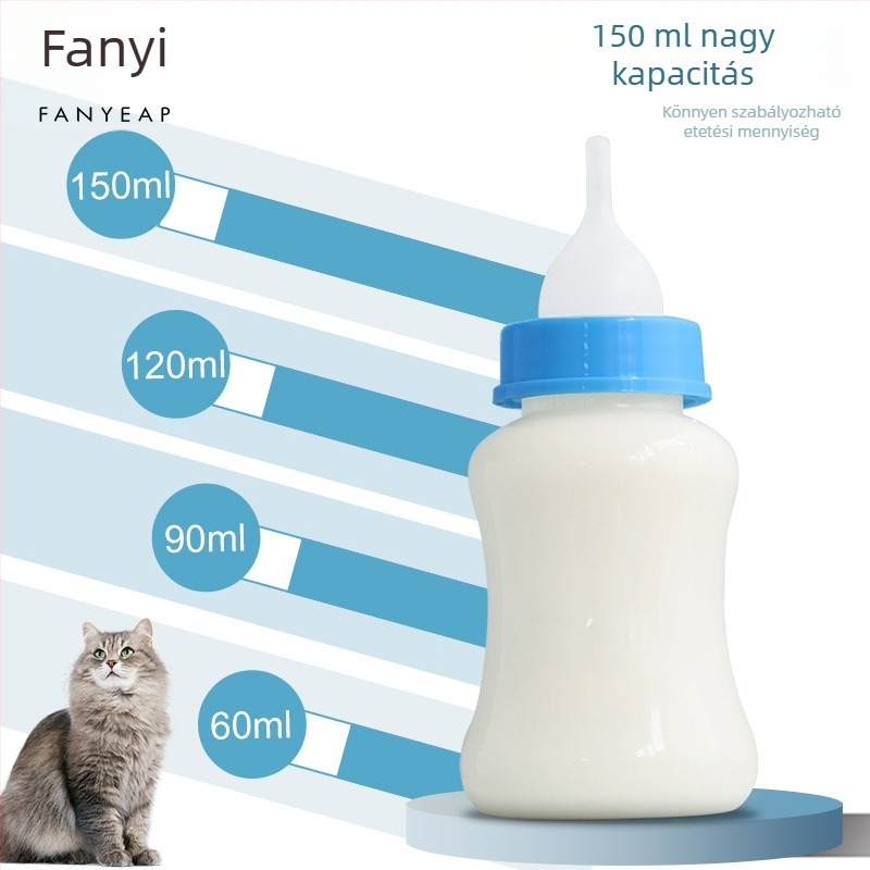 A1V-Fanyi etetőcumisüveg macskáknak és kölyökkutyáknak, harapásálló