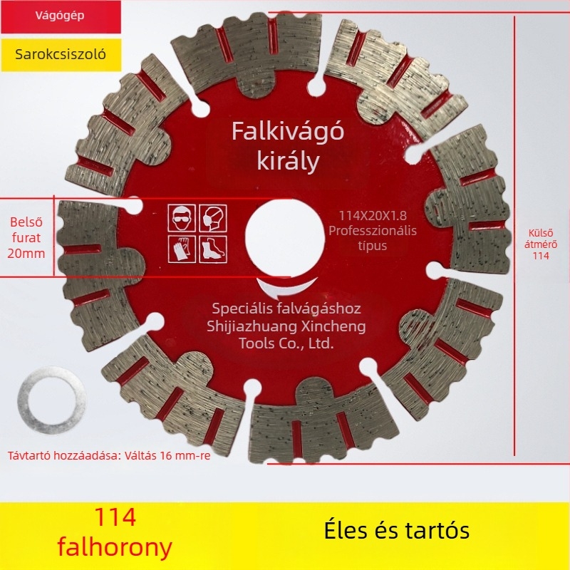 Betonvágó penge falakhoz és hornyokhoz 125/156/160-165