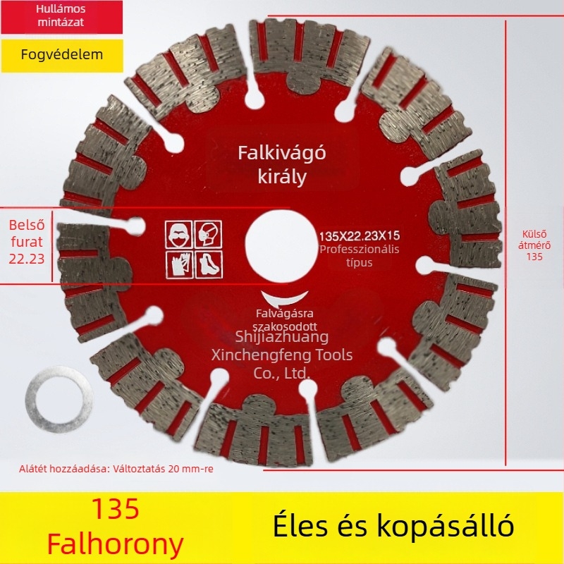 Betonvágó penge falakhoz és hornyokhoz 125/156/160-165