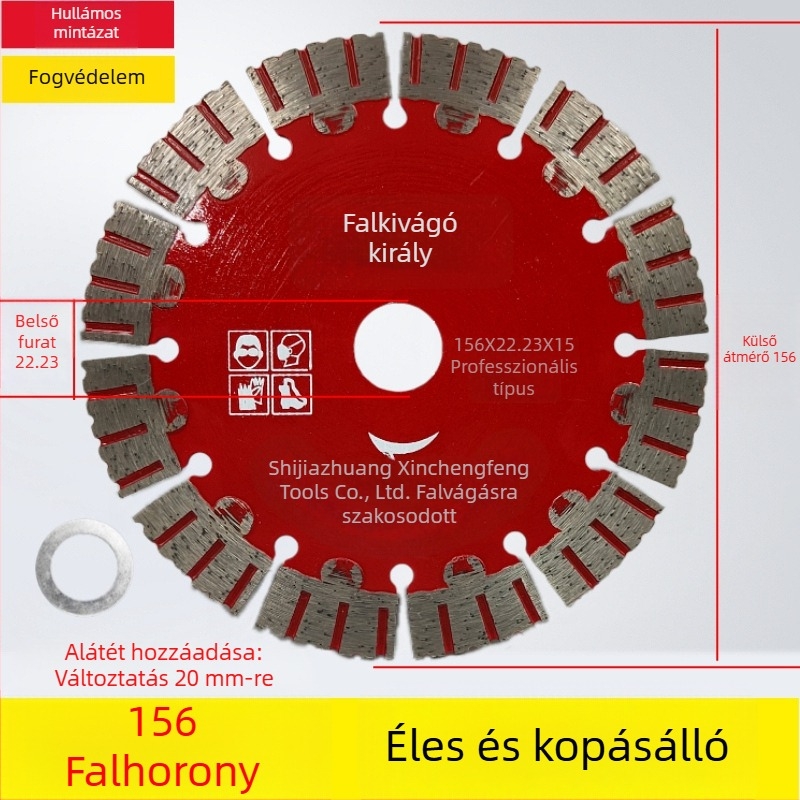 Betonvágó penge falakhoz és hornyokhoz 125/156/160-165