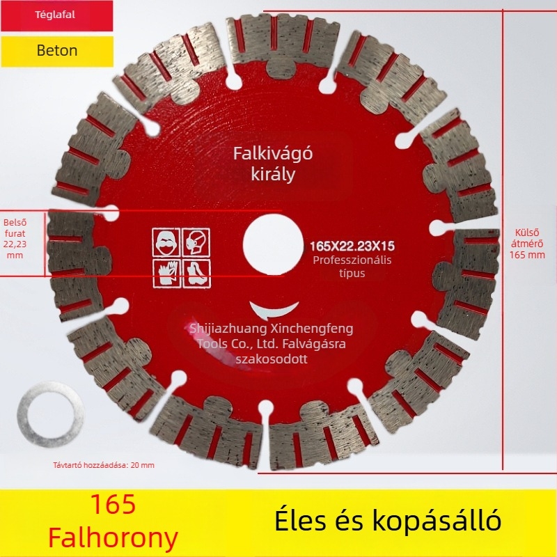 Betonvágó penge falakhoz és hornyokhoz 125/156/160-165